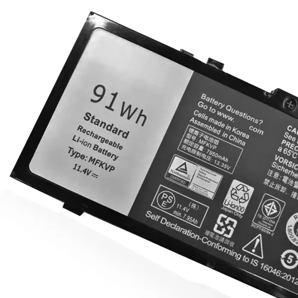 ⁦بطارية الكمبيوتر المحمول DELL Precision M7710⁩ - الصورة ⁦3⁩