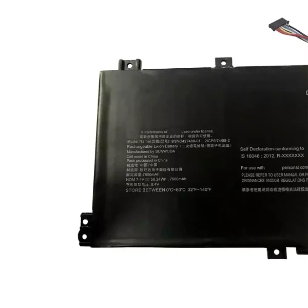 ⁦بطارية الكمبيوتر المحمول LENOVO BSNO427488-01，BSN0427488-01⁩ - الصورة ⁦3⁩