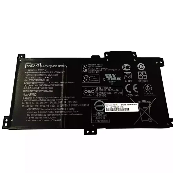 بطارية الكمبيوتر المحمول HP WA03XL