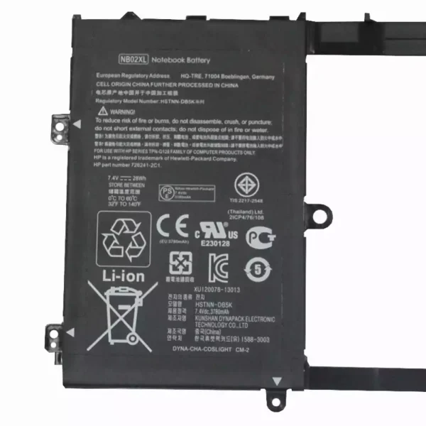 ⁦بطارية الكمبيوتر المحمول HP TPN-Q128⁩ - الصورة ⁦3⁩