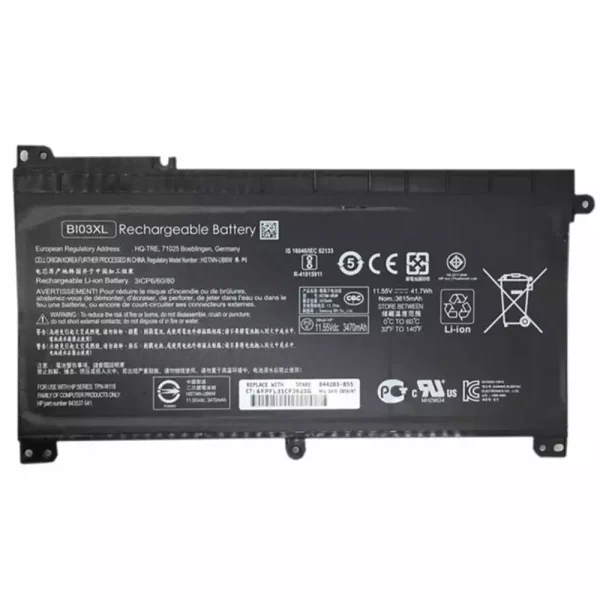 بطارية الكمبيوتر المحمول HP TPN-W118