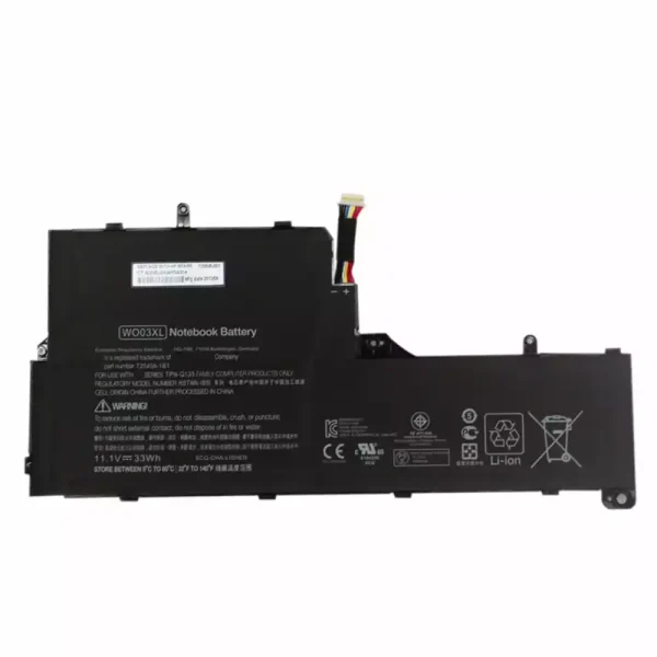 بطارية الكمبيوتر المحمول HP WO03XL
