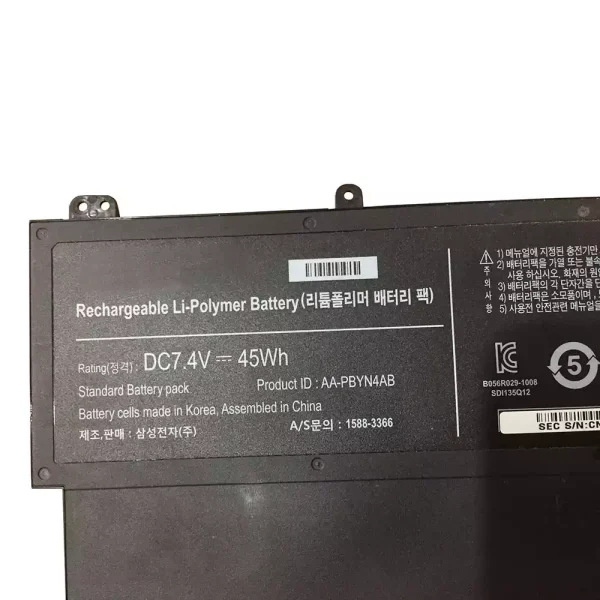 ⁦بطارية الكمبيوتر المحمول SAMSUNG NP530U3B,NP530U3C,NP535U3C,NP532U3X,NP540U3C⁩ - الصورة ⁦3⁩