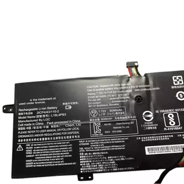 ⁦بطارية الكمبيوتر المحمول LENOVO L16L4PB3,L16C4PB3⁩ - الصورة ⁦3⁩