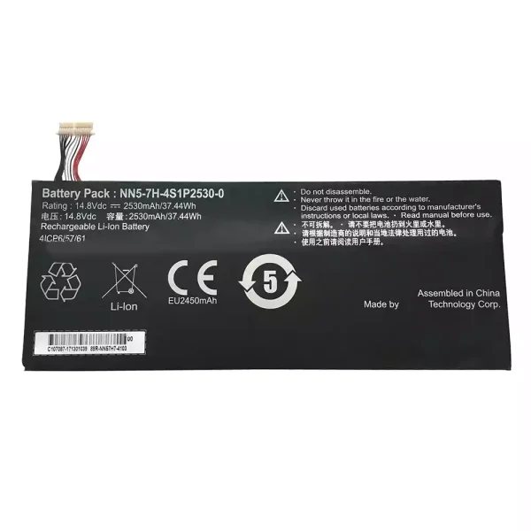 بطارية الكمبيوتر المحمول Getac NN5-7H-4S1P2530-00
