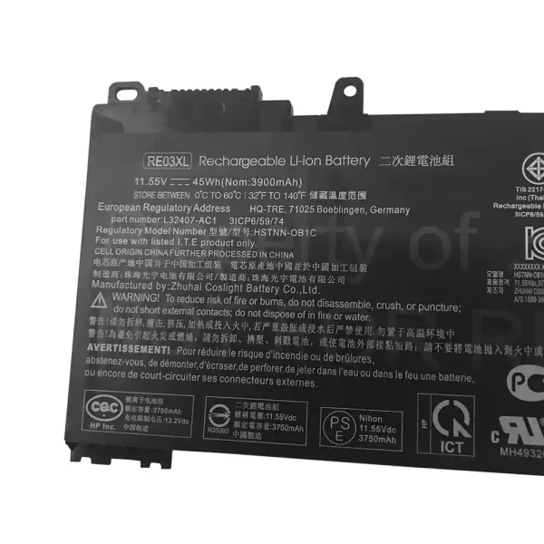 ⁦بطارية الكمبيوتر المحمول HP zhan66 Pro 13 G2⁩ - الصورة ⁦3⁩