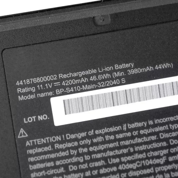 ⁦بطارية الكمبيوتر المحمول GETAC S410,S410 Semi-Rugged⁩ - الصورة ⁦3⁩