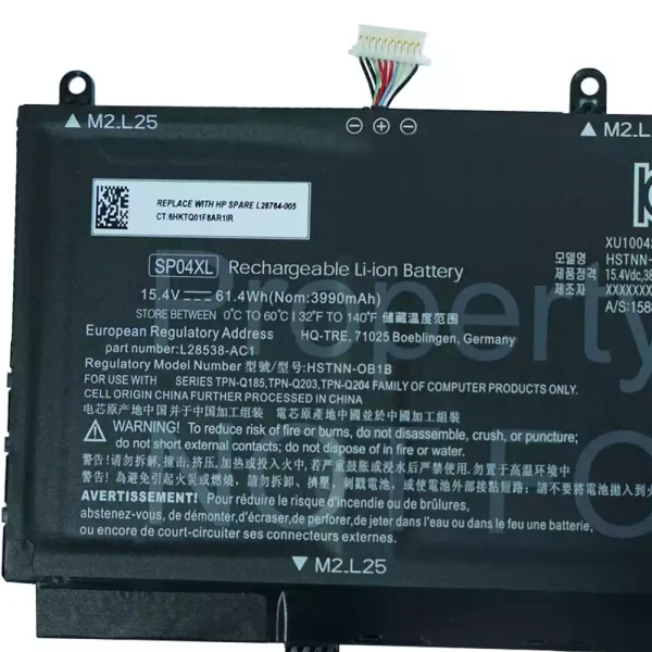 ⁦بطارية الكمبيوتر المحمول HP SP04XL⁩ - الصورة ⁦3⁩