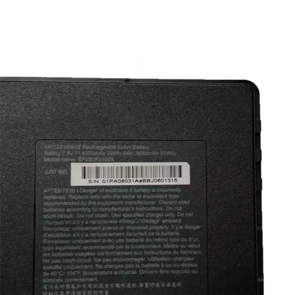 ⁦بطارية الكمبيوتر المحمول Getac BP292P2100S⁩ - الصورة ⁦3⁩