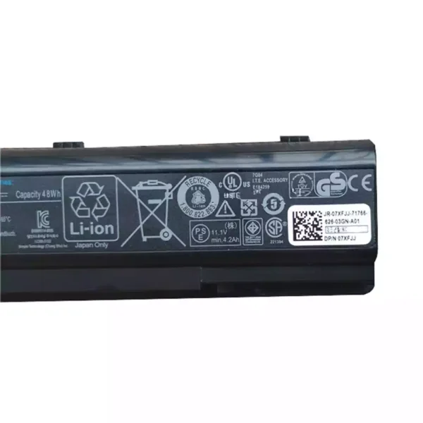 ⁦بطارية الكمبيوتر المحمول DELL F287H⁩ - الصورة ⁦3⁩