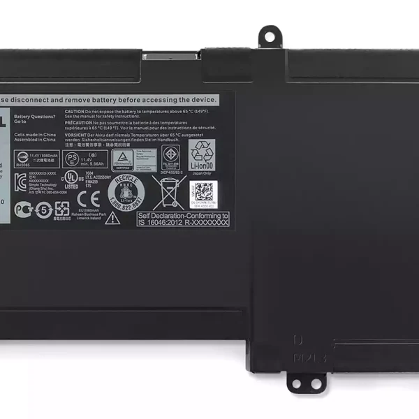 ⁦بطارية الكمبيوتر المحمول DELL X3PH0 X3PHO⁩ - الصورة ⁦4⁩