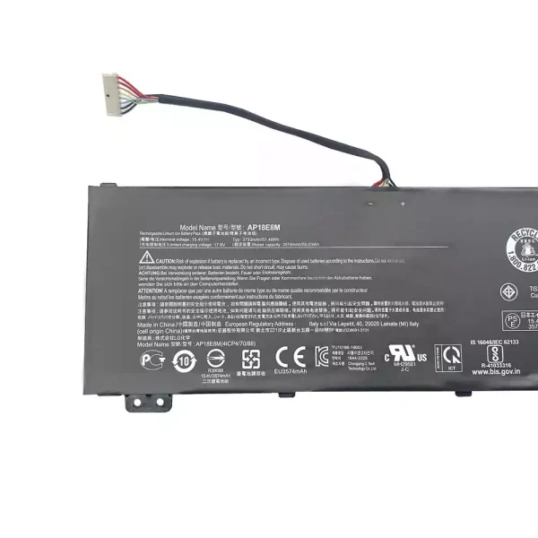 ⁦بطارية الكمبيوتر المحمول ACER Aspire 7 A715-74,Nitro 5 AN515-54,AN515-43,ConceptD 5 CN515-71⁩ - الصورة ⁦3⁩