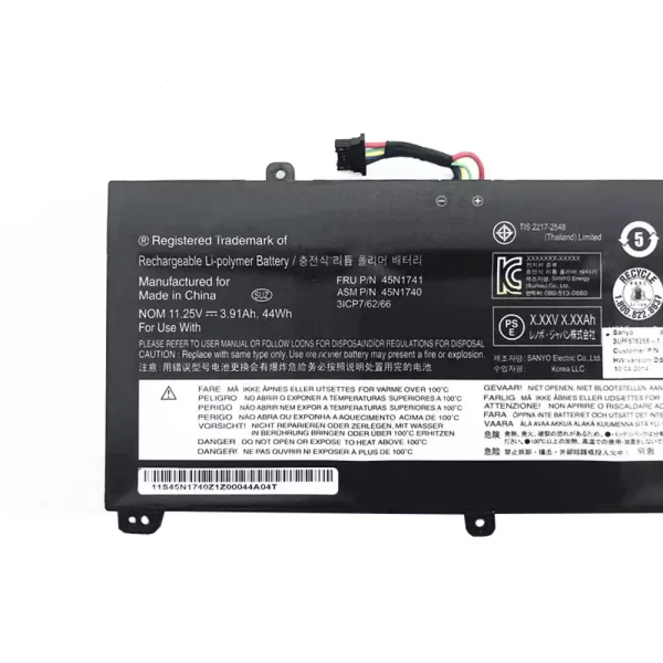 ⁦بطارية الكمبيوتر المحمول LENOVO 45N1740 45N1741⁩ - الصورة ⁦3⁩
