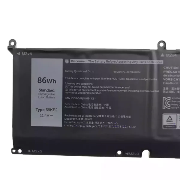 ⁦بطارية الكمبيوتر المحمول Dell XPS 15 9500,Precision 5550⁩ - الصورة ⁦3⁩