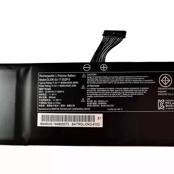 ⁦بطارية الكمبيوتر المحمول GETAC GLIDK-03-17-3S2P-0⁩ - الصورة ⁦2⁩
