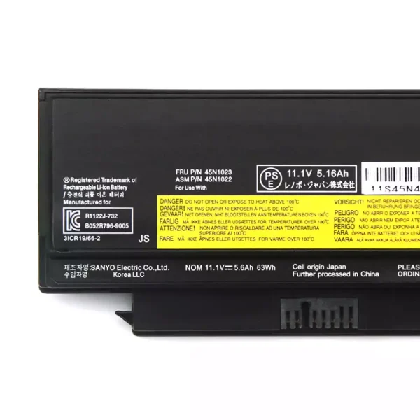 ⁦بطارية الكمبيوتر المحمول LENOVO 45N1022 45N1023 45N1024 45N1025⁩ - الصورة ⁦3⁩