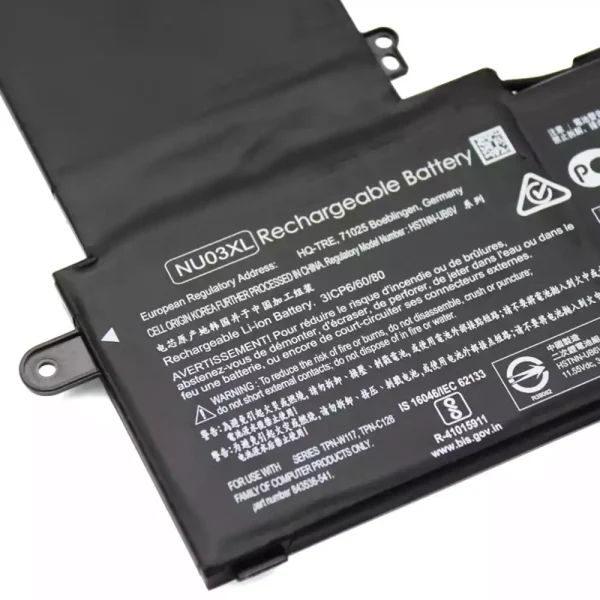 ⁦بطارية الكمبيوتر المحمول HP TPN-W117 TPN-C128 HSTNN-UB6V 844201-855 843536-541⁩ - الصورة ⁦3⁩