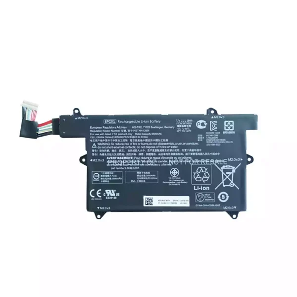 بطارية الكمبيوتر المحمول HP EP02XL HSTNN-DB9I L52579-005