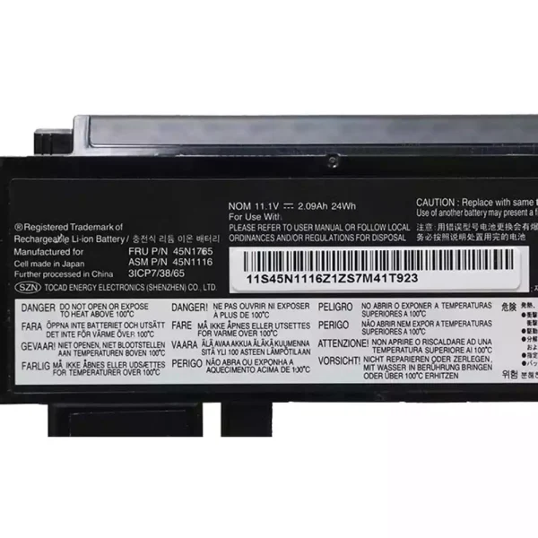 ⁦بطارية الكمبيوتر المحمول LENOVO 45N1119 45N1118 45N1765 45N1116 X230S X240S⁩ - الصورة ⁦3⁩