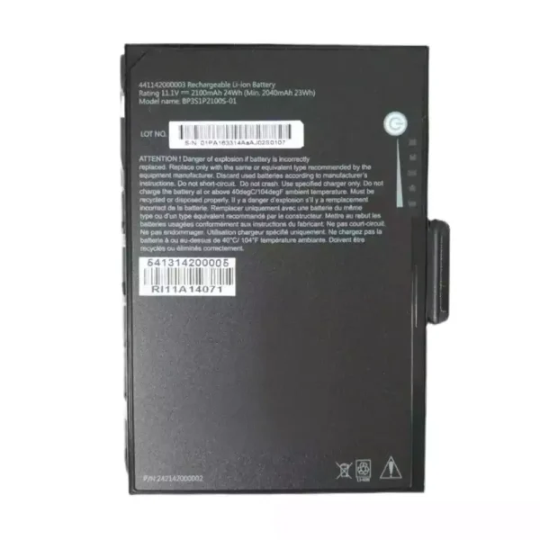 بطارية الكمبيوتر المحمول Getac BP3S1P2100S-01 K120 441142000003 441142000019