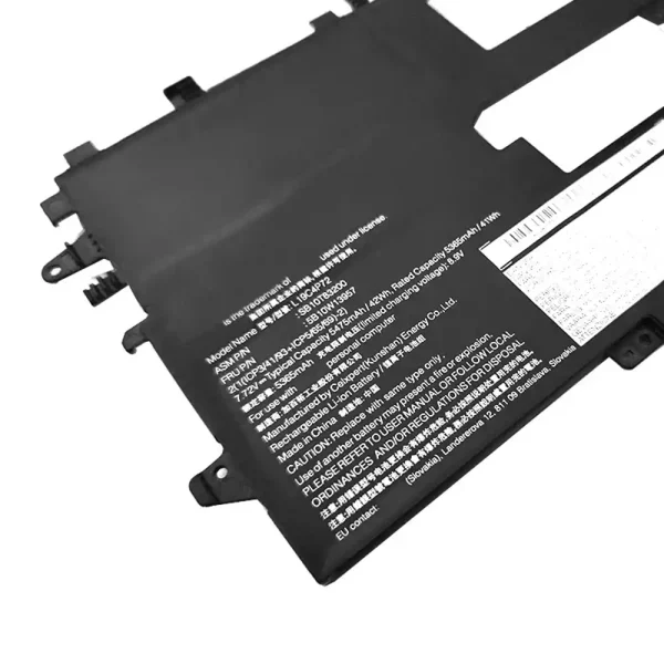 ⁦بطارية الكمبيوتر المحمول LENOVO L19C4P72 SB10T83200 5B10W13957,Thinkpad X1 Titanium⁩ - الصورة ⁦3⁩