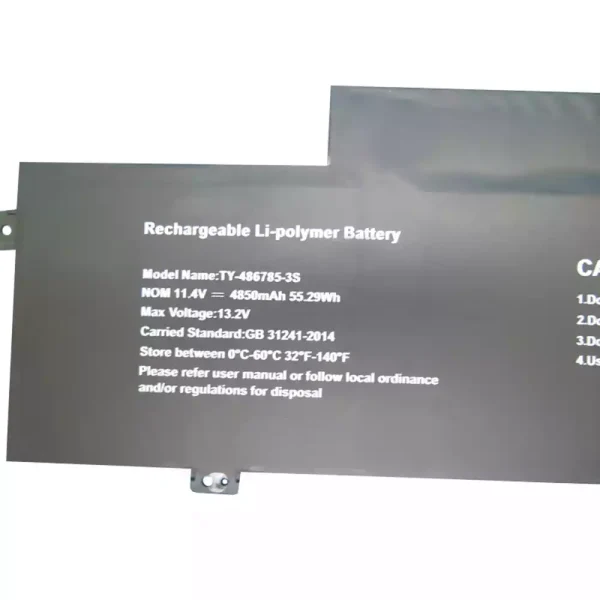 ⁦بطارية الكمبيوتر المحمول TY-486785-3S,CHUWI AeroBook Plus⁩ - الصورة ⁦2⁩