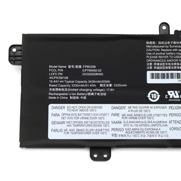 ⁦بطارية الكمبيوتر المحمول Fujitsu FPB0356 GC020028N00 CP790492-02⁩ - الصورة ⁦3⁩