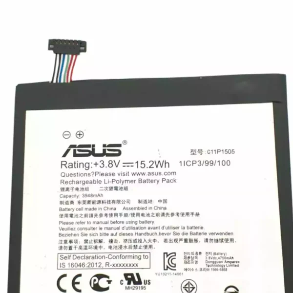 ⁦بطارية الجهاز اللوحي ASUS C11P1505⁩ - الصورة ⁦3⁩