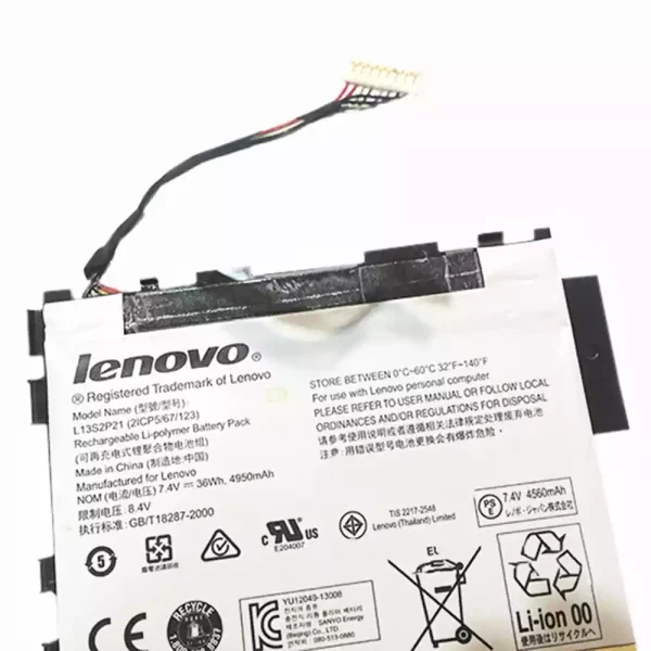 ⁦بطارية الجهاز اللوحي LENOVO L13S2P21⁩ - الصورة ⁦3⁩