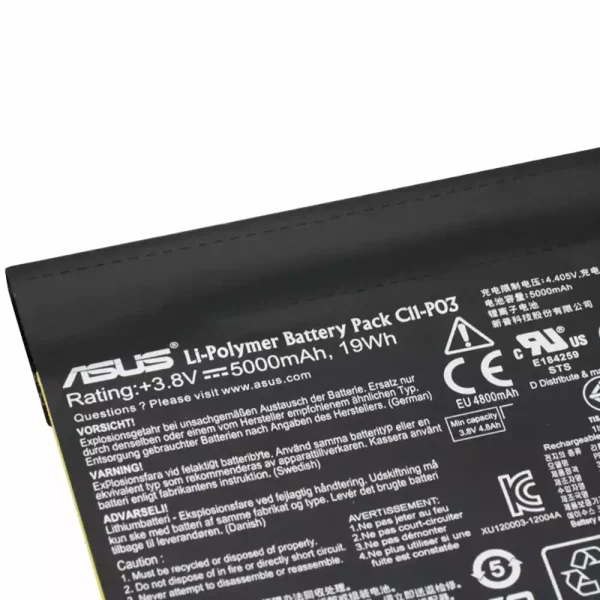 ⁦بطارية الجهاز اللوحي ASUS C11-P03⁩ - الصورة ⁦3⁩