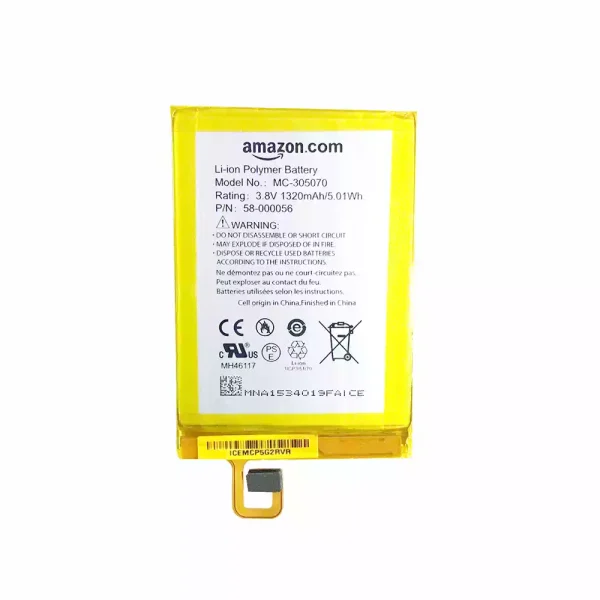 بطارية الجهاز اللوحي AMAZON kindle voyage,MC-305070,58-000056