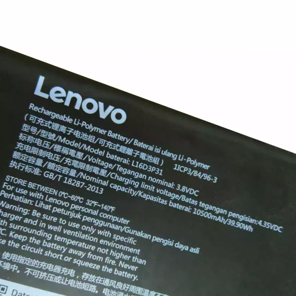 ⁦بطارية الجهاز اللوحي LENOVO L16D3P31,L16C3P31⁩ - الصورة ⁦3⁩