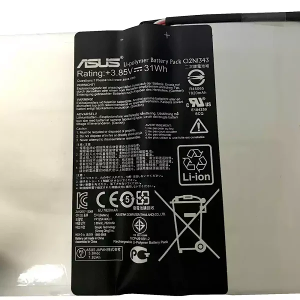 ⁦بطارية الجهاز اللوحي ASUS C12N1343⁩ - الصورة ⁦3⁩