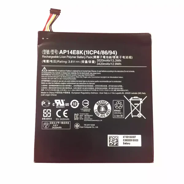 بطارية الجهاز اللوحي ACER AP14E8K