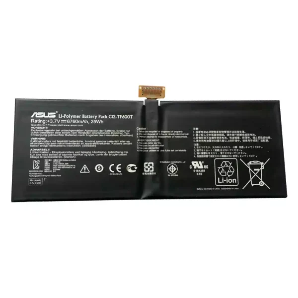 بطارية الجهاز اللوحي ASUS C12-TF600T,VivoTab RT TF600T TF600TG