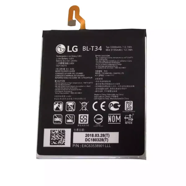 بطارية الهاتف الذكي BL-T34 ينطبق على LG V30,H930