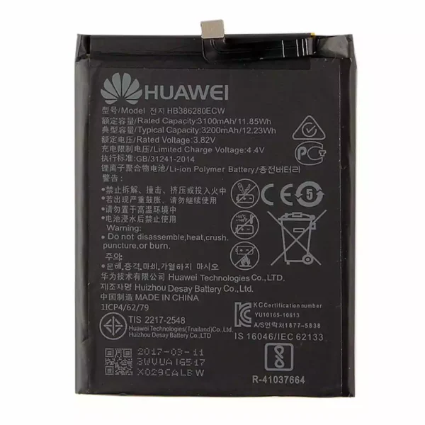 بطارية الهاتف الذكي HB386280ECW ينطبق على Huawei P10,Honor 9