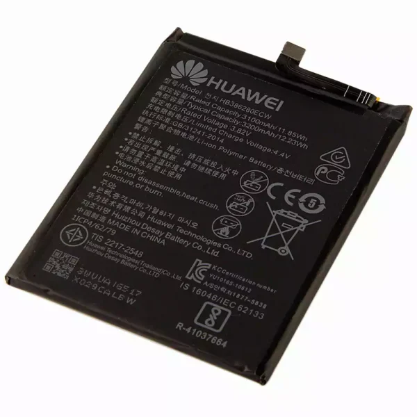 ⁦بطارية الهاتف الذكي HB386280ECW ينطبق على Huawei P10,Honor 9⁩ - الصورة ⁦2⁩