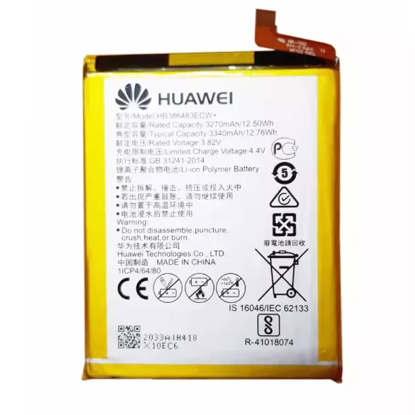بطارية الهاتف الذكي HB386483ECW+ ينطبق على Huawei G9 Plus,Honor 6X,Maimang 5