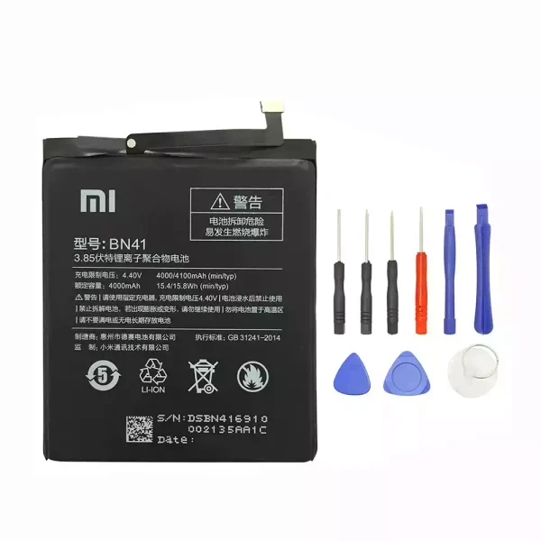 بطارية الهاتف الذكي BN41 ينطبق على Xiaomi Redmi Note 4 32G,Redmi Note 4X Pro