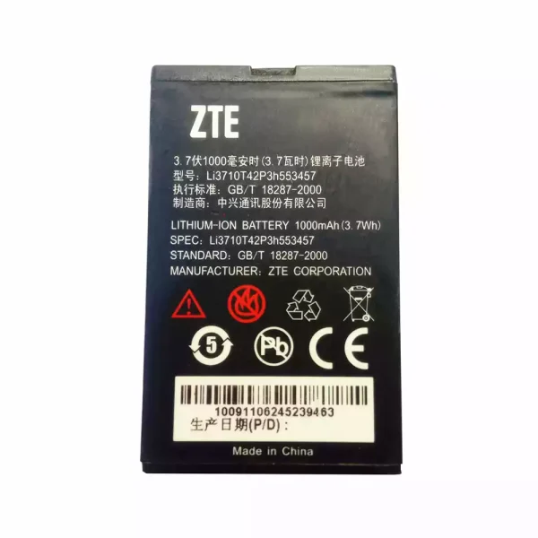 بطارية الهاتف الذكي Li3710T42P3h553457 ينطبق على ZTE N600,U112,S100,R518,R516,S189,X850,S160,N606