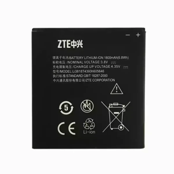 بطارية الهاتف الذكي LI3818T439H605646 ينطبق على ZTE N909,N909D,v818,U818