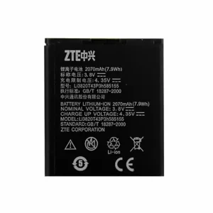 بطارية الهاتف الذكي Li3820T43P3h585155 ينطبق على ZTE N983,V983,U960E,Z998,Z930C,Z930L,N9510,N9511,Z796C