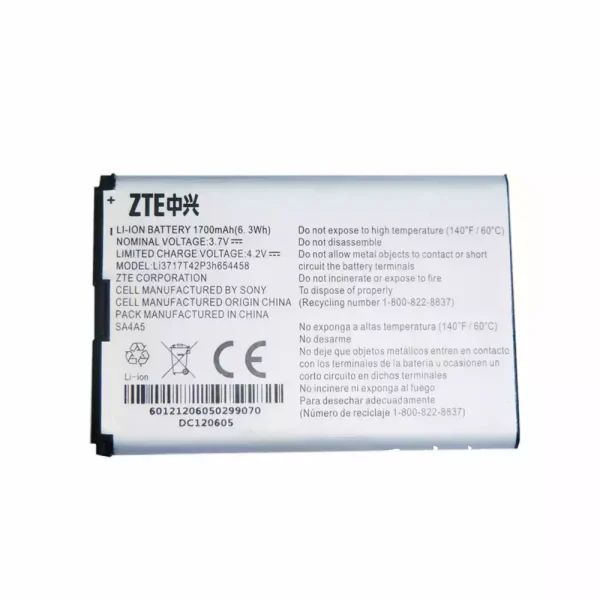 بطارية الهاتف الذكي LI3717T42P3H654458 ينطبق على ZTE MF63,AC60,JetPack 890,890L,AR918B