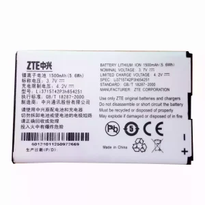 بطارية الهاتف الذكي LI3715T42P3H654251 ينطبق على ZTE MF65,MF62,MF61,MF60,MF30,AC33,AC30,Z320,U900,U722,U232,U960,U862,U728,U720,U700,V960,VF945,V859,V857,V790,X925,X920,X501,D810,D800
