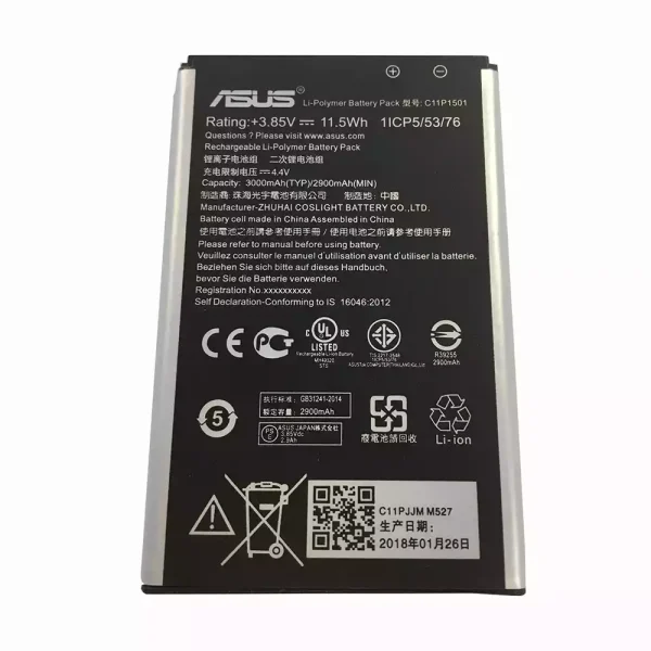 بطارية الهاتف الذكي C11P1501 ينطبق على ASUS ZenFone 2 Laser