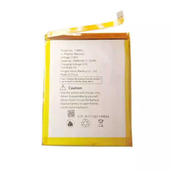 بطارية الهاتف الذكي 178003 ينطبق على Vernee M5