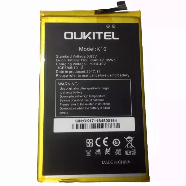 بطارية الهاتف الذكي ينطبق على OUKITEL K10