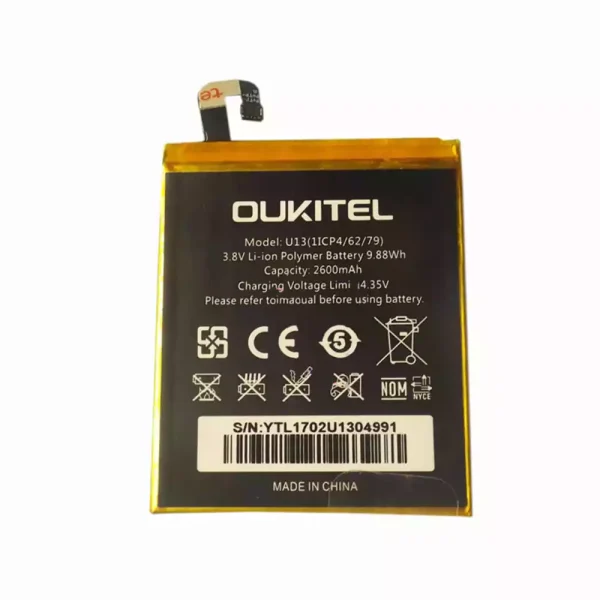 بطارية الهاتف الذكي ينطبق على OUKITEL U13