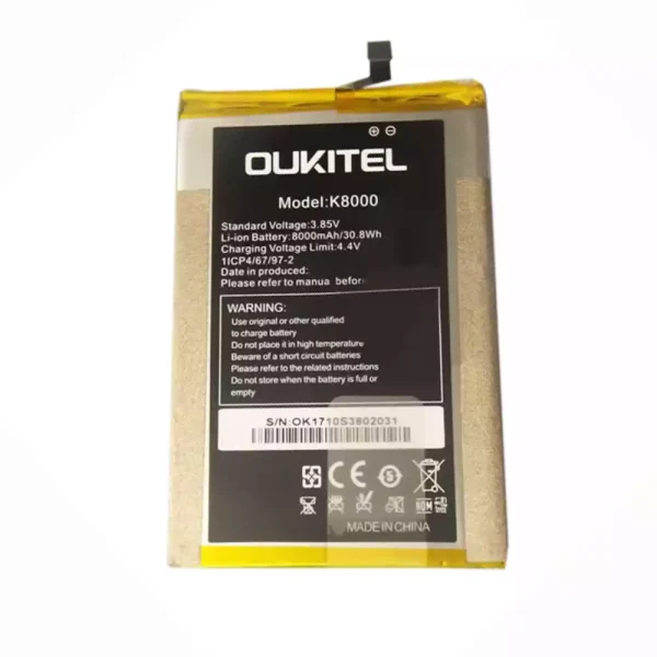 بطارية الهاتف الذكي ينطبق على OUKITEL K8000